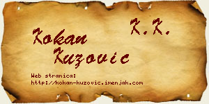 Kokan Kuzović vizit kartica